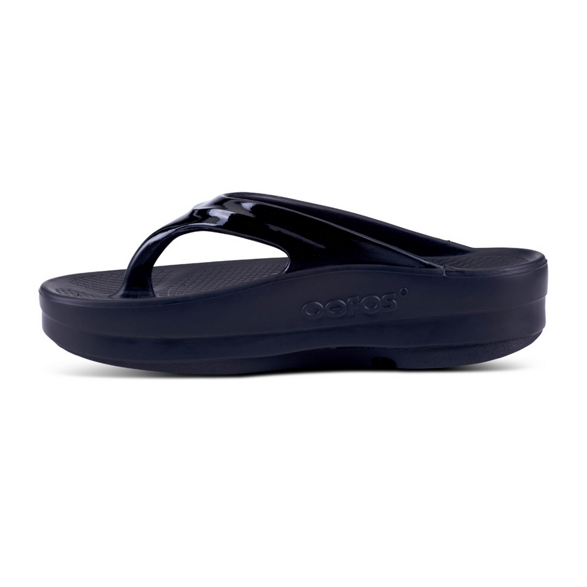 Oofos W OOmega Thong in SCHWARZ
